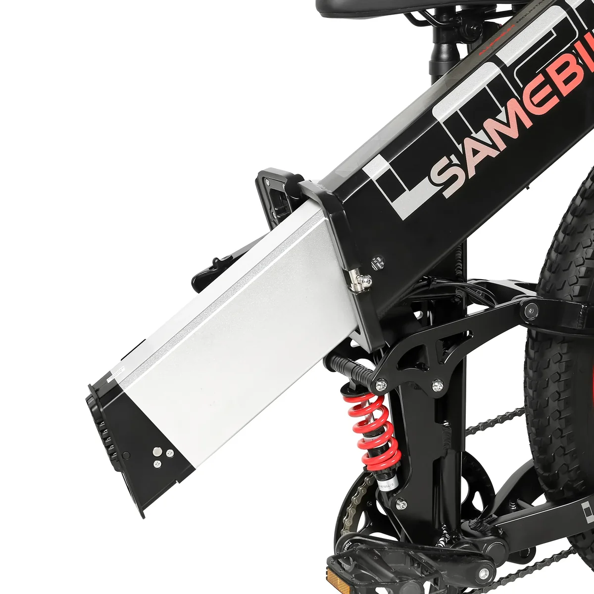 SAMEBIKE LO26 Plus – Aftageligt batteri