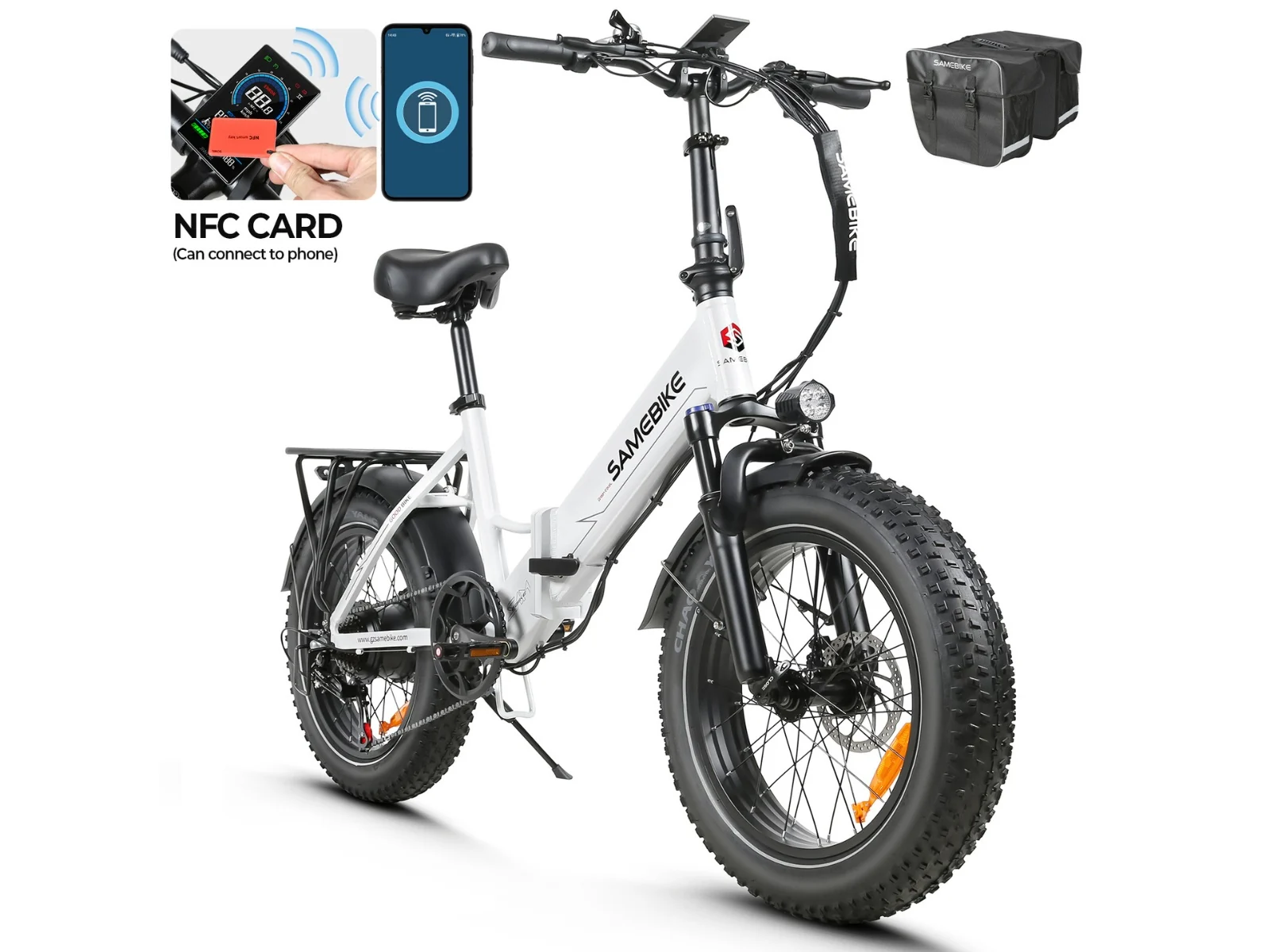 SAMEBIKE LOTDM200-II i Hvid