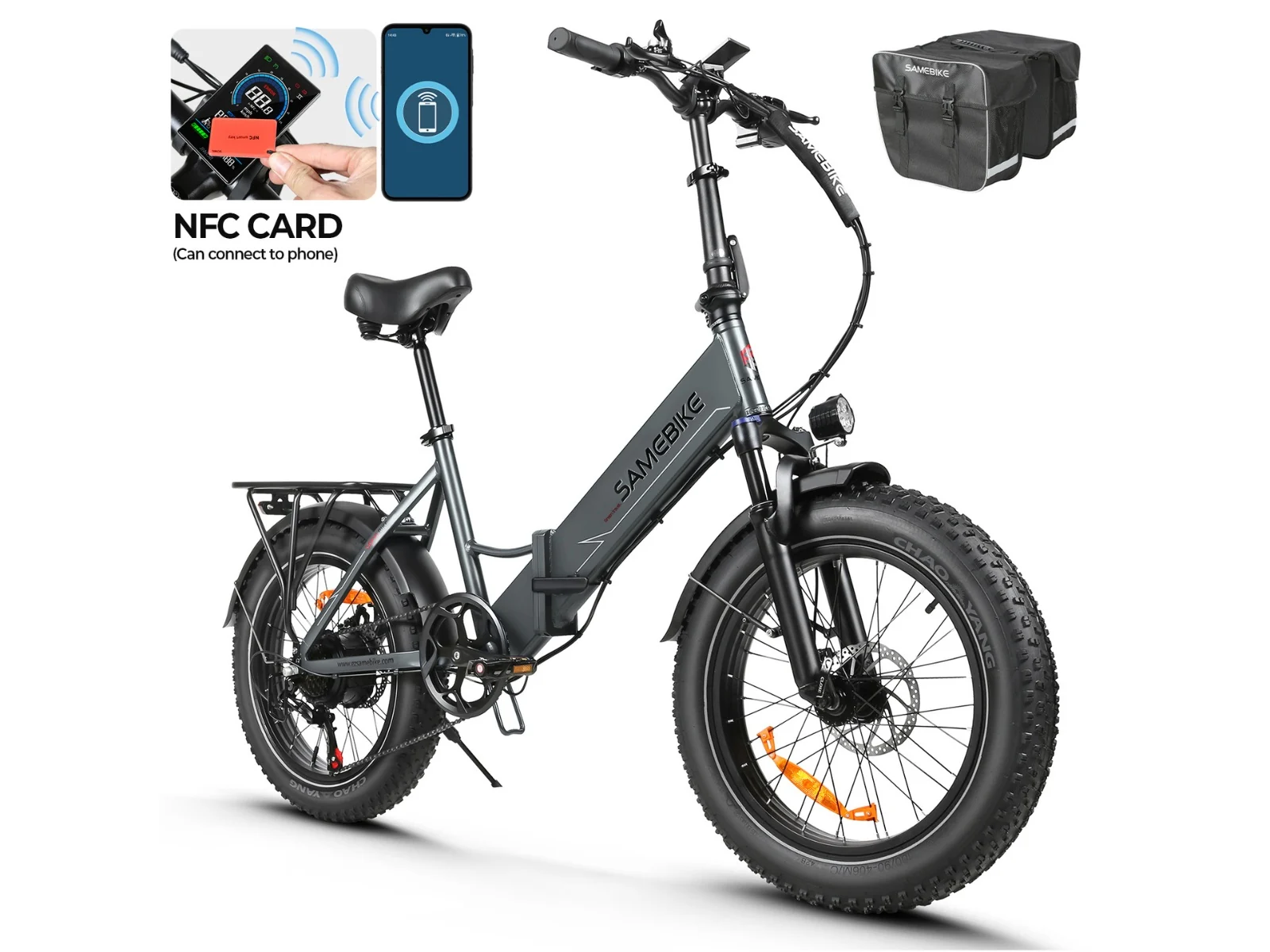 SAMEBIKE LOTDM200-II i Grå
